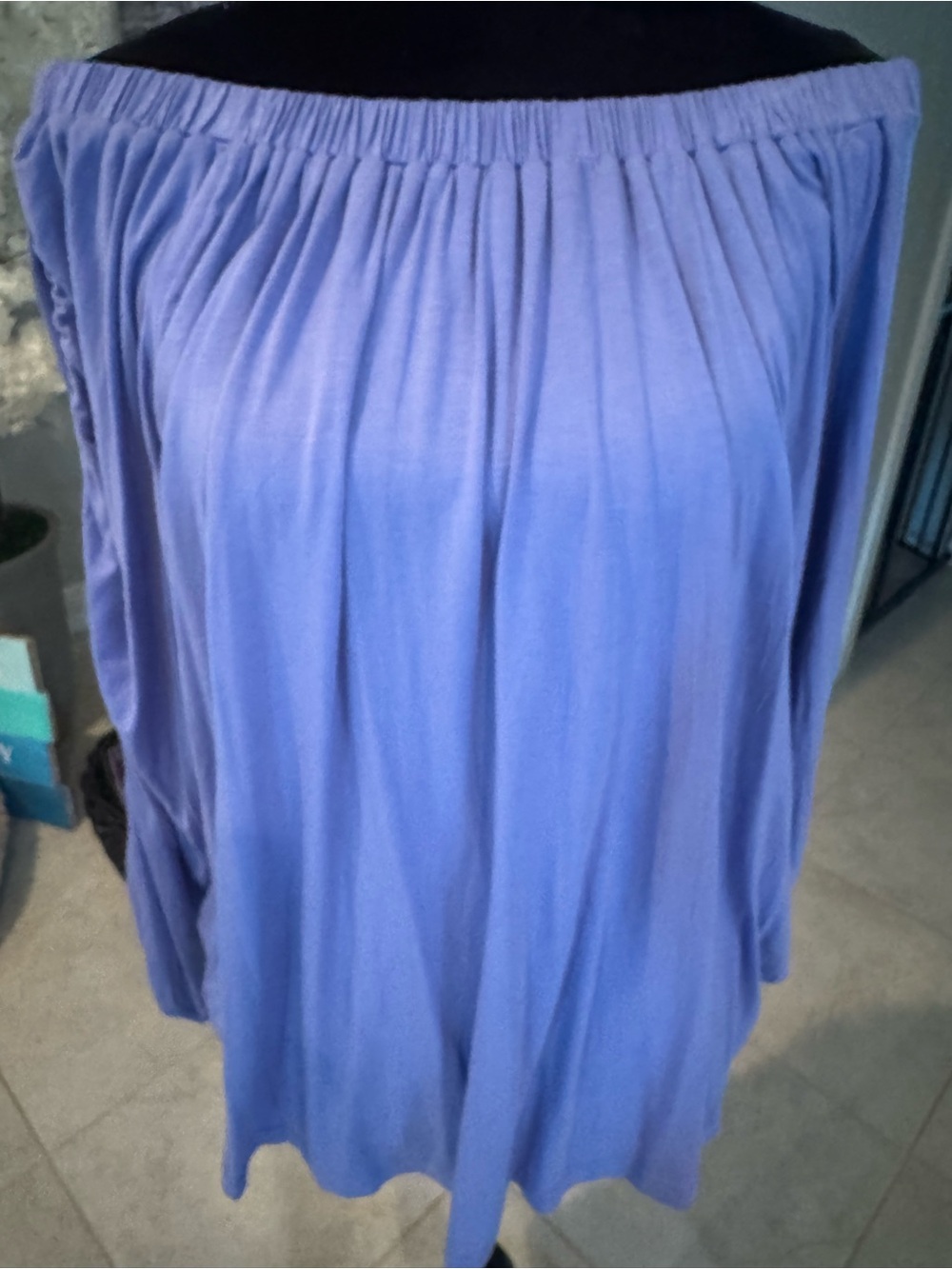 easel Lavender Off-Shoulder Tunic NWT